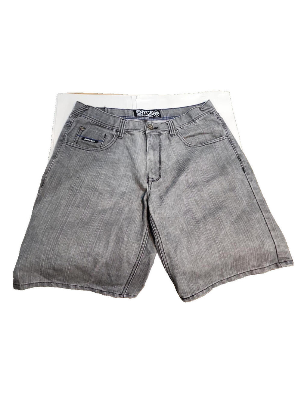 Enyce Jean Gray Jean Shorts Mens sz 36 Baggy Denim Loose Hop Hop Skate Y2K